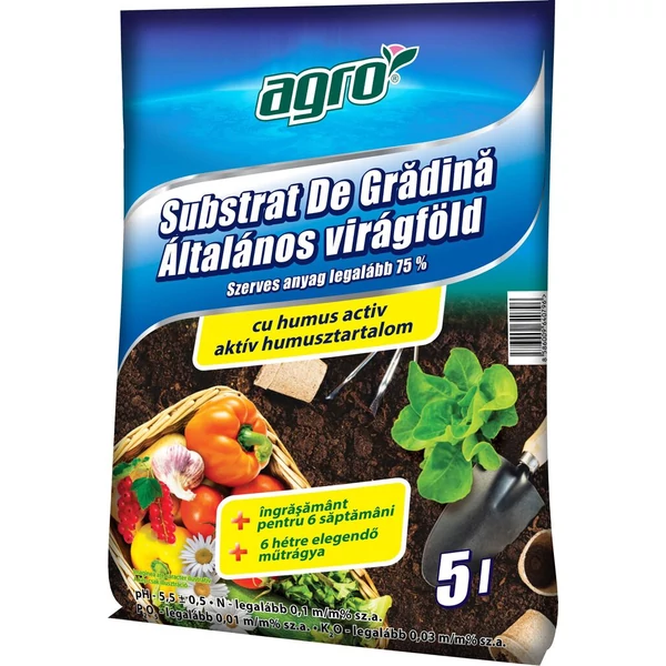 AGRO Általános virágföld (5 liter)